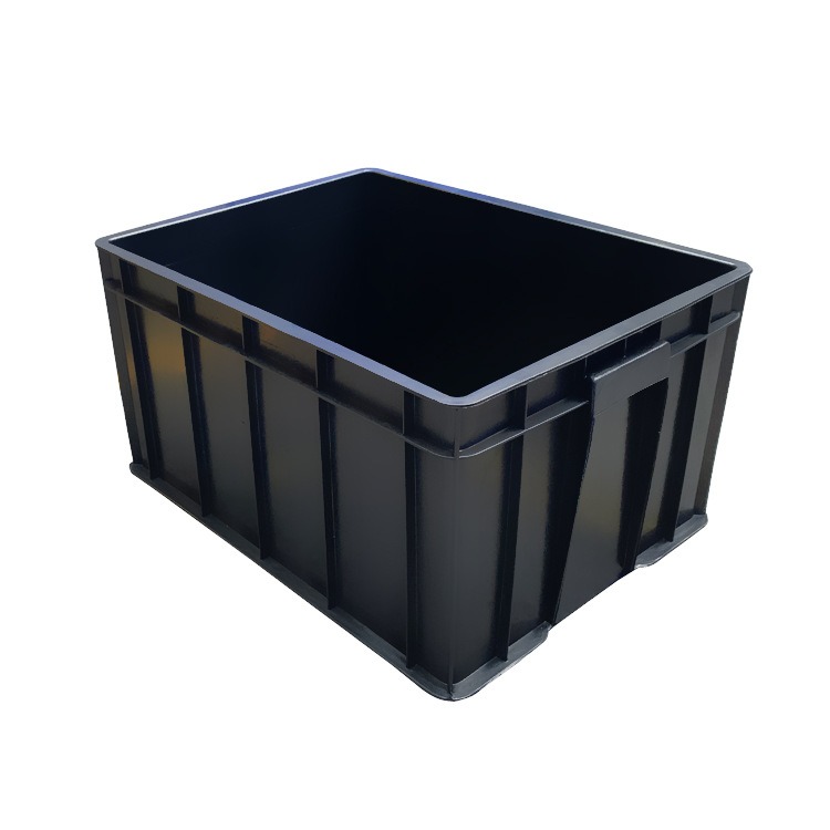 Mould anti static plastic turnover box esd electronic components black rubber box anti static pp plastic square plate