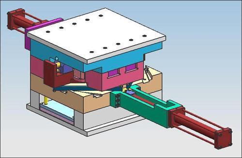 Three plate injection mould