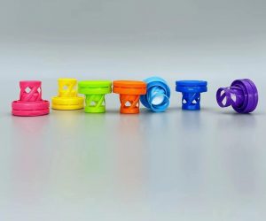 Injection molded bottle cap VC effervescent tube color cap test paper bottle white cap