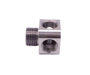 CNC machining of stainless steel precision parts by turning and milling composite machining, side milling and side drilling machine machining